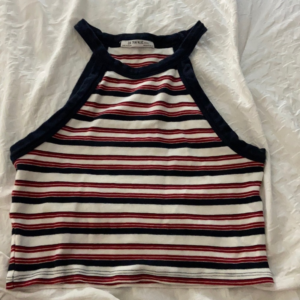 Zara Striped Crop Top
